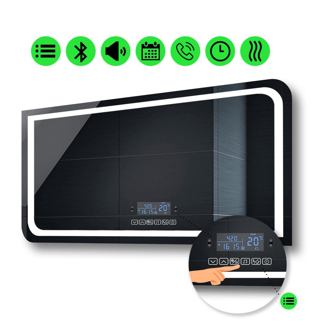 LED-зеркало 120x80 см с Smart-блоком и подогревом Neomi (Neomig215)