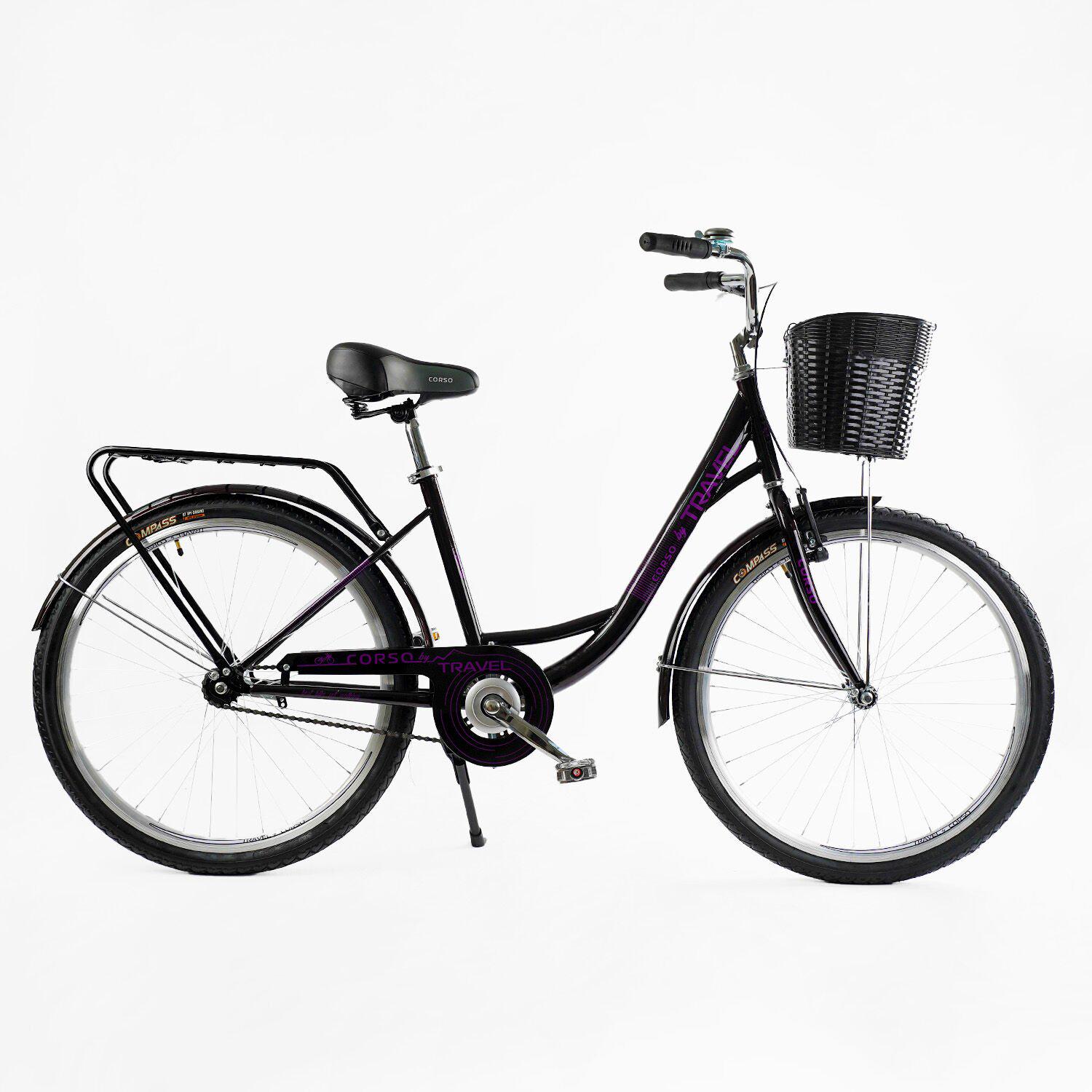 Велосипед Corso 26" Travel 2024 Серый (TL-26523) - фото 1 Велосипед Corso 26" Travel 2024 Серый (TL-26523) - фото 1