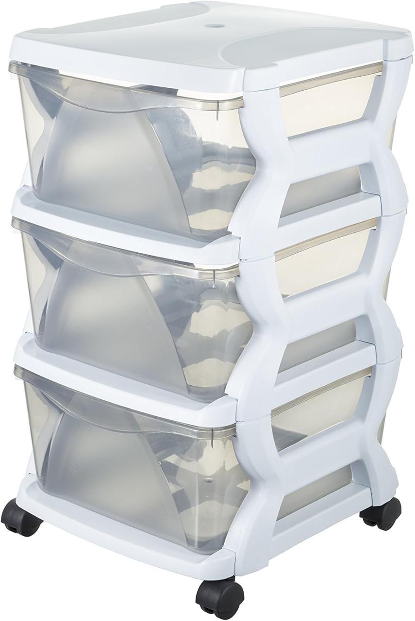 Комод модульный Insieme 3C 3 выдвижные ящики 36x40x62 см Белый (3964)