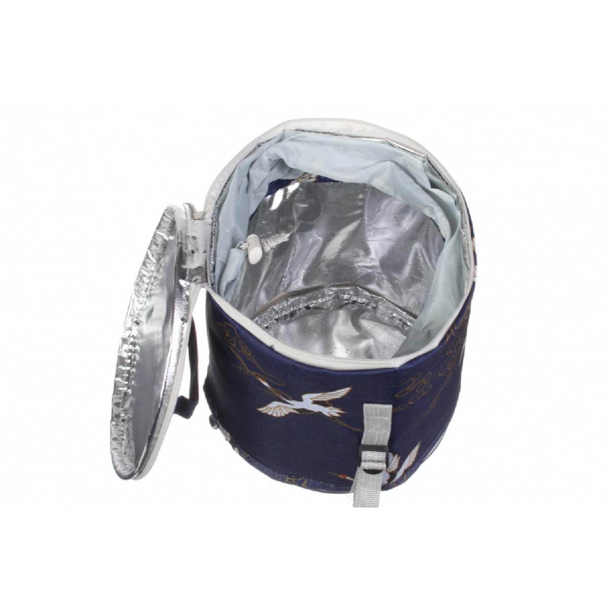 Ланч-бокс Журавли круглый с регулировкой высоты Синий - фото 5 Ланч-бокс Журавли круглый с регулировкой высоты Синий - фото 5