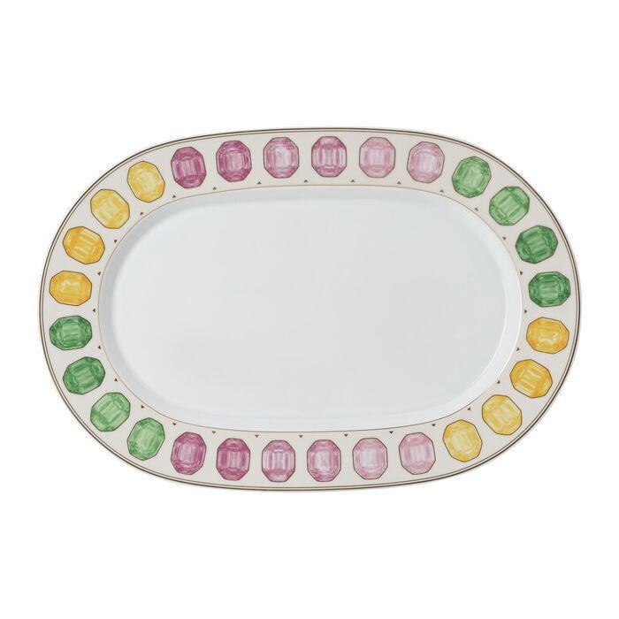 Блюдо овальное Зефир IDYLLIA Swarovski x Rosenthal 40 см (2668522)