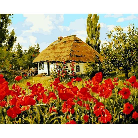 Картина по номерам Babylon Домик в селе 40x50 см (NB355)