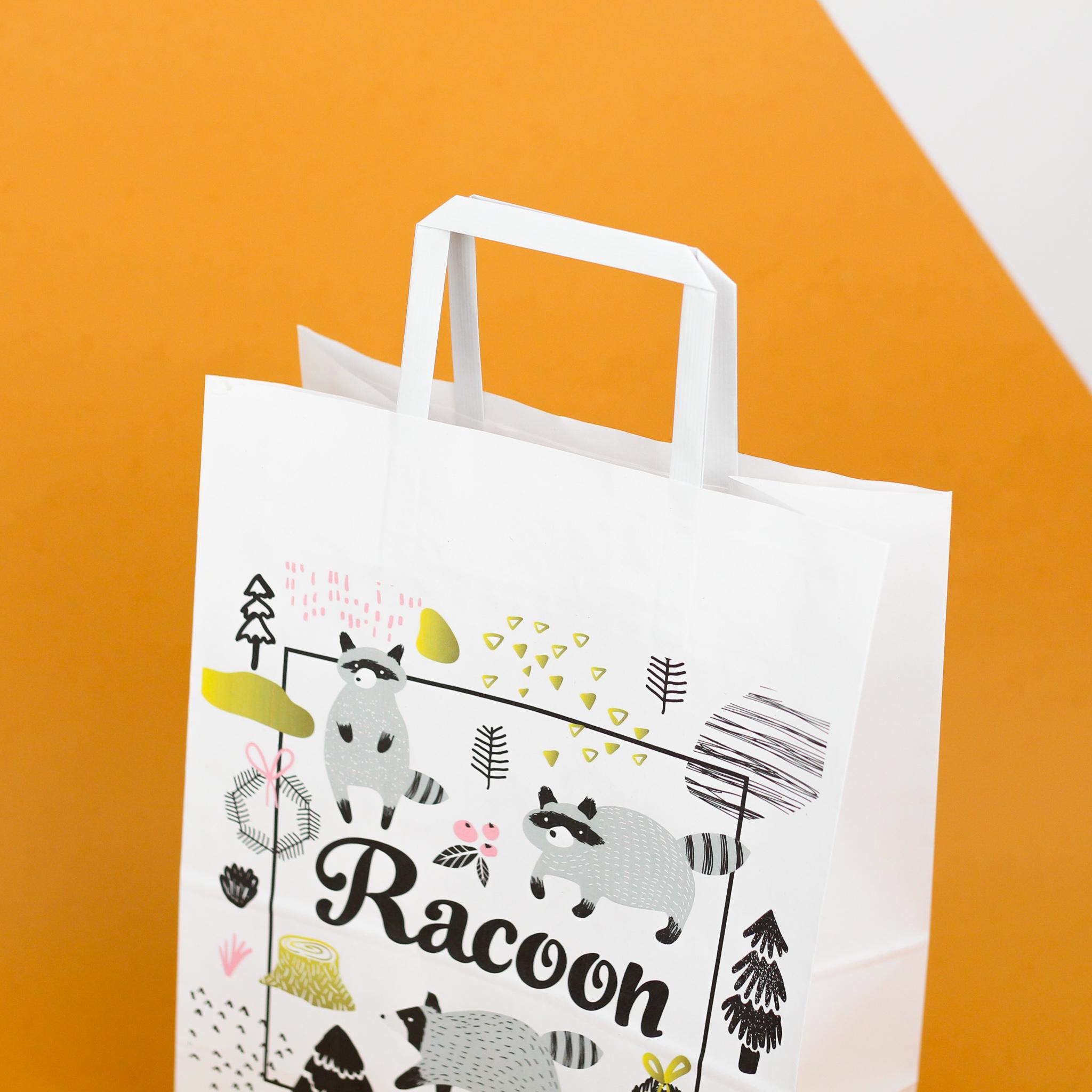 Пакет подарочный Веселые еноты 260х150х350 мм 20 шт. - фото 4