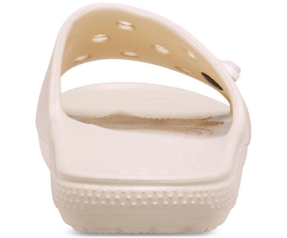 Шльопанці жіночі утеплені Crocs Classic Slide р. 48 49 Бежевий (11733) - фото 2
