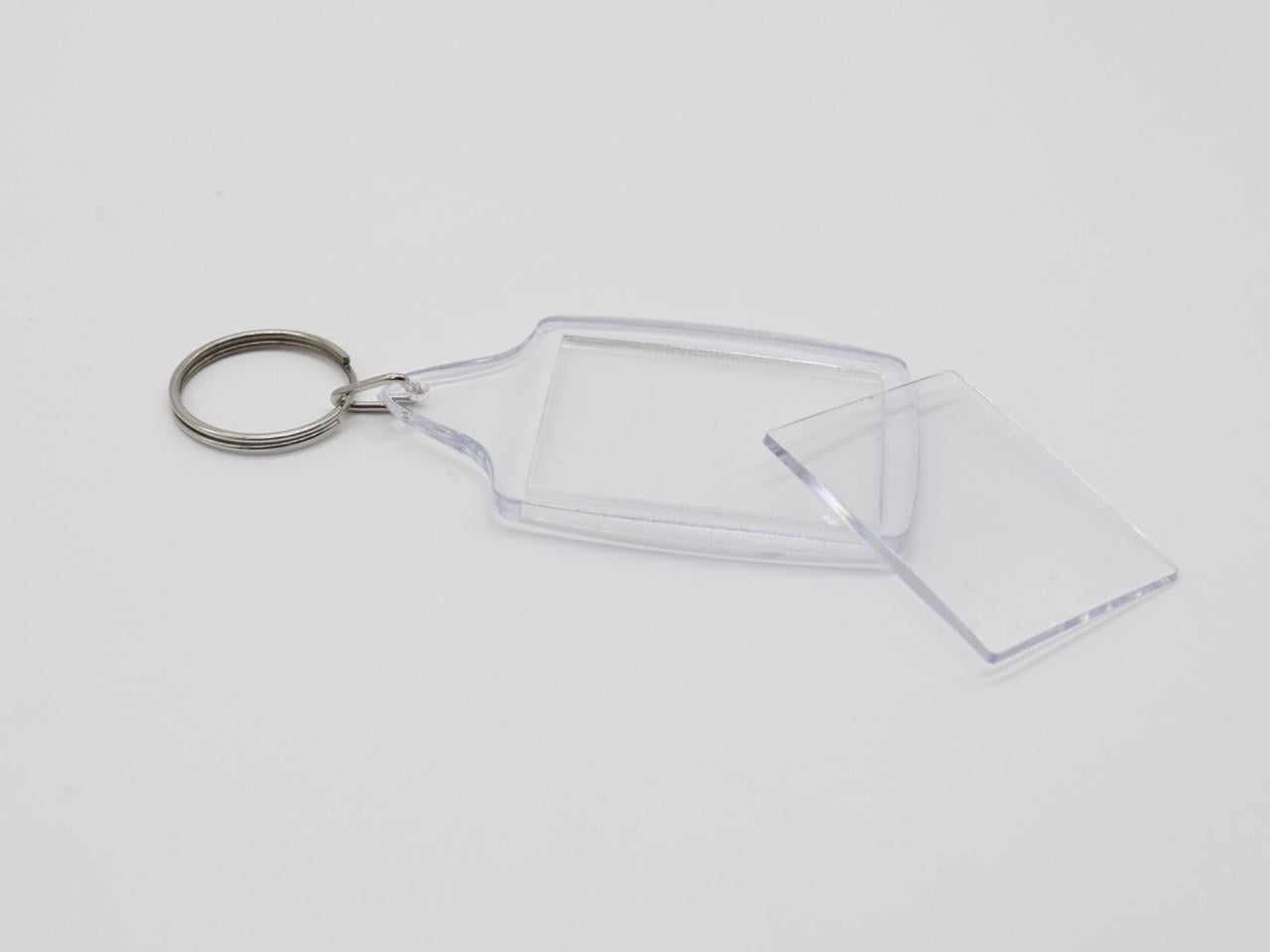 Заготовка для брелка акриловая 45х70 мм под фото 34х44 мм (718563298)