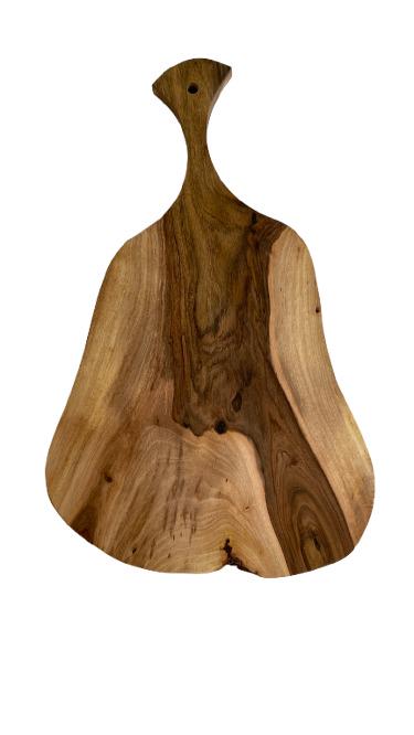 Доска разделочная грушевидная из акации 46x28,5 см (2021-25)