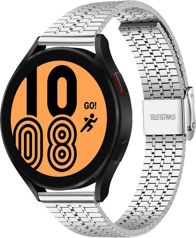 Браслет металлический Counic для Galaxy Watch 4 44 мм Silver (34030-59)