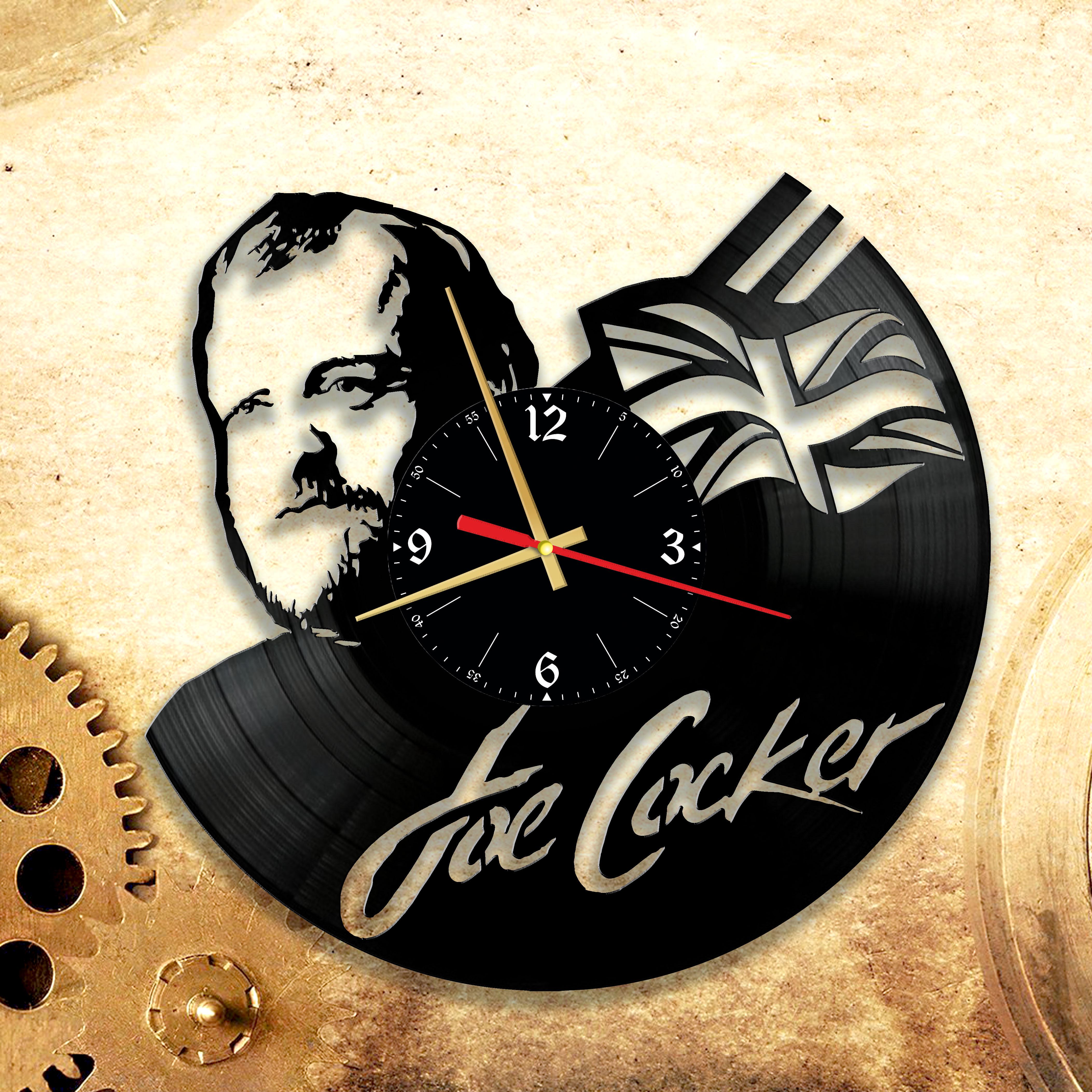 Часы настенные Джо Кокер 3288 из виниловой пластинки