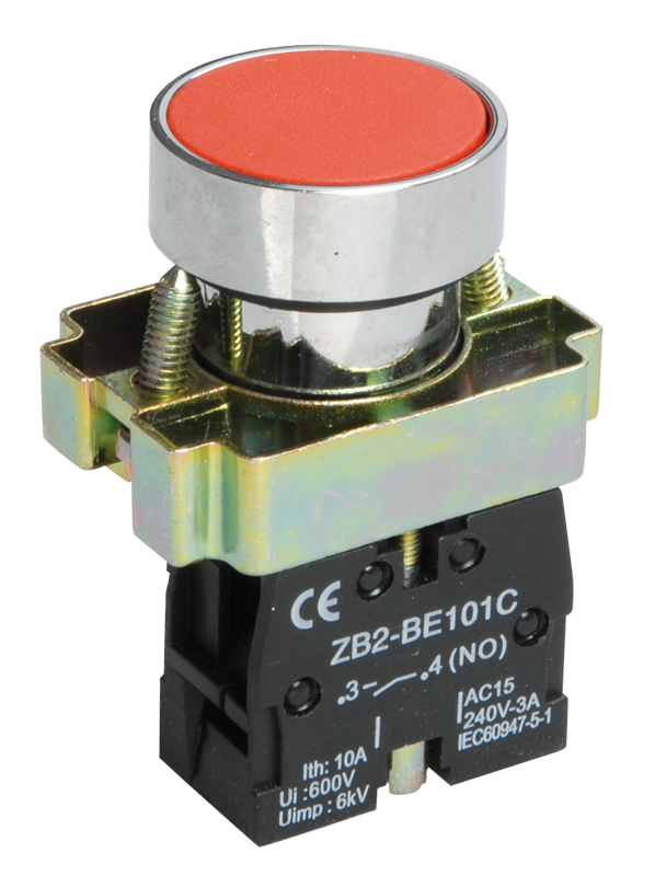 Кнопка управления УЭК LAY5-BA41 1NO 22 мм Красный (BBT60-BA-K04)