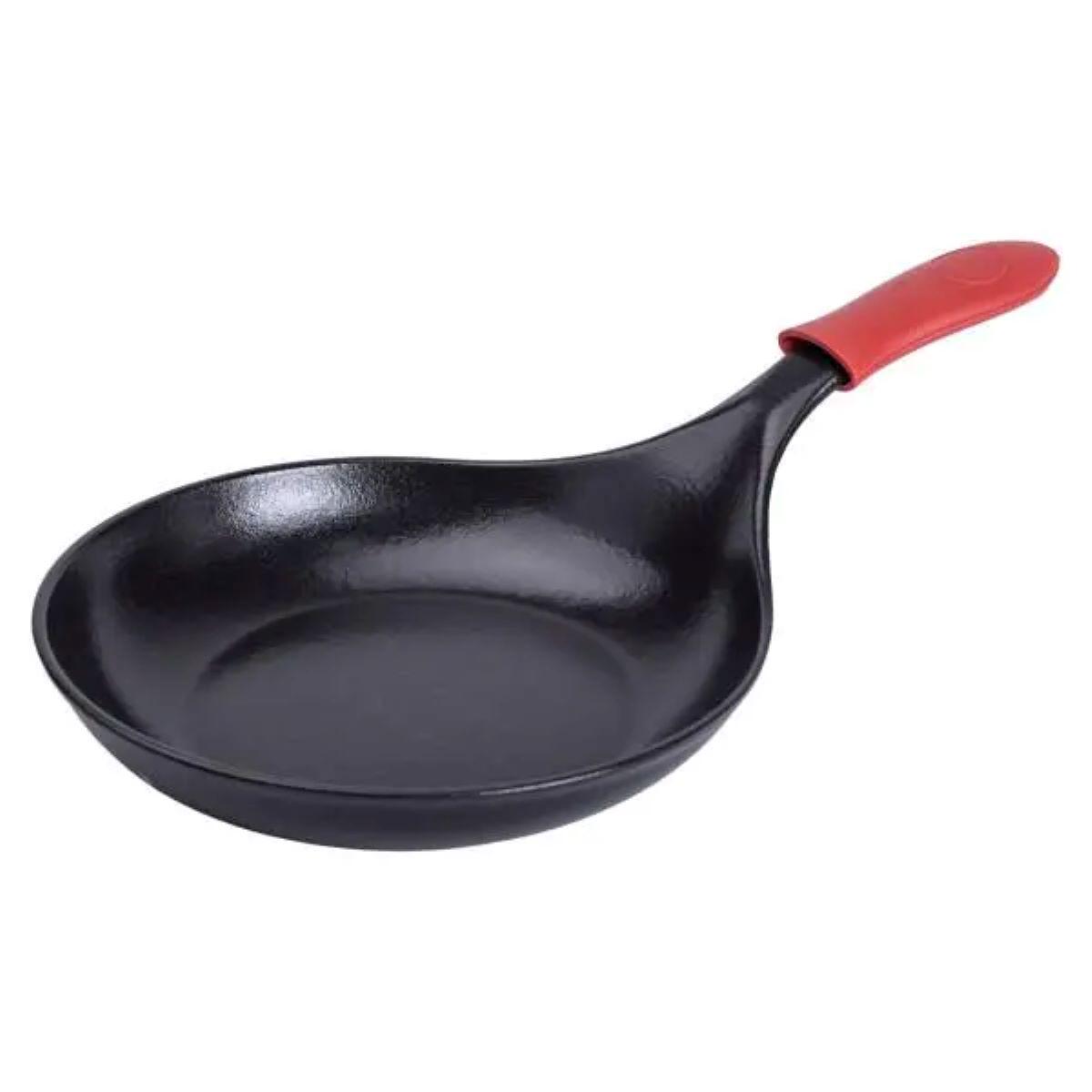 Сковорода чугунная с силиконовой ручкой 24,5 см 1 л - фото 7 Сковорода чугунная с силиконовой ручкой 24,5 см 1 л - фото 7