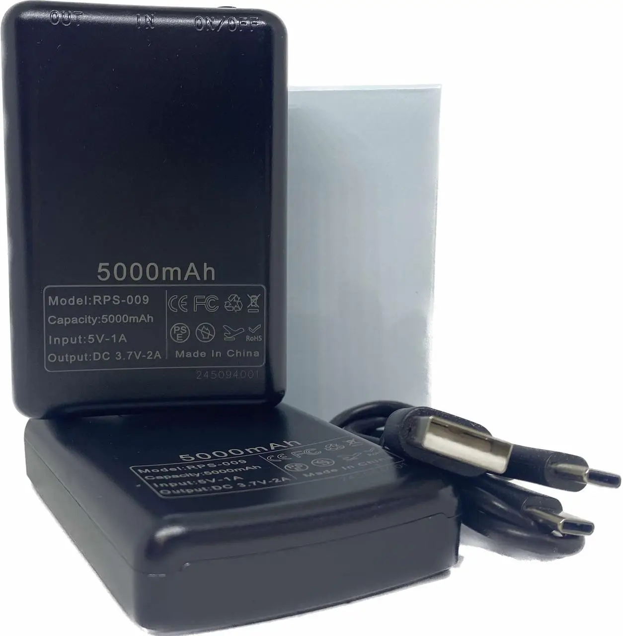 Повербанк для шкарпеток з підігрівом 5000 mAh 3,7V 2A USB Чорний - фото 2