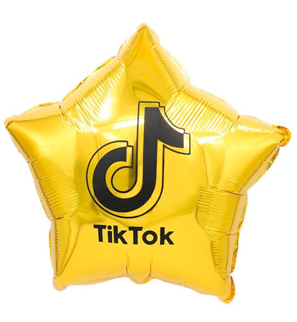 Воздушные шары Tik Tok 45 см Золотой Воздушные шары Tik Tok 45 см Золотой