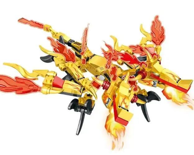 Конструктор Ninjago робот дракон 727 деталей Золотий (651) - фото 3