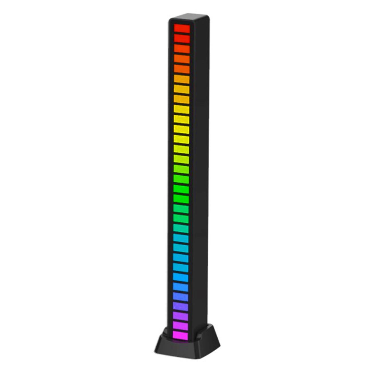 Музыкальный светильник RGB USB звуковое управление Черный - фото 1