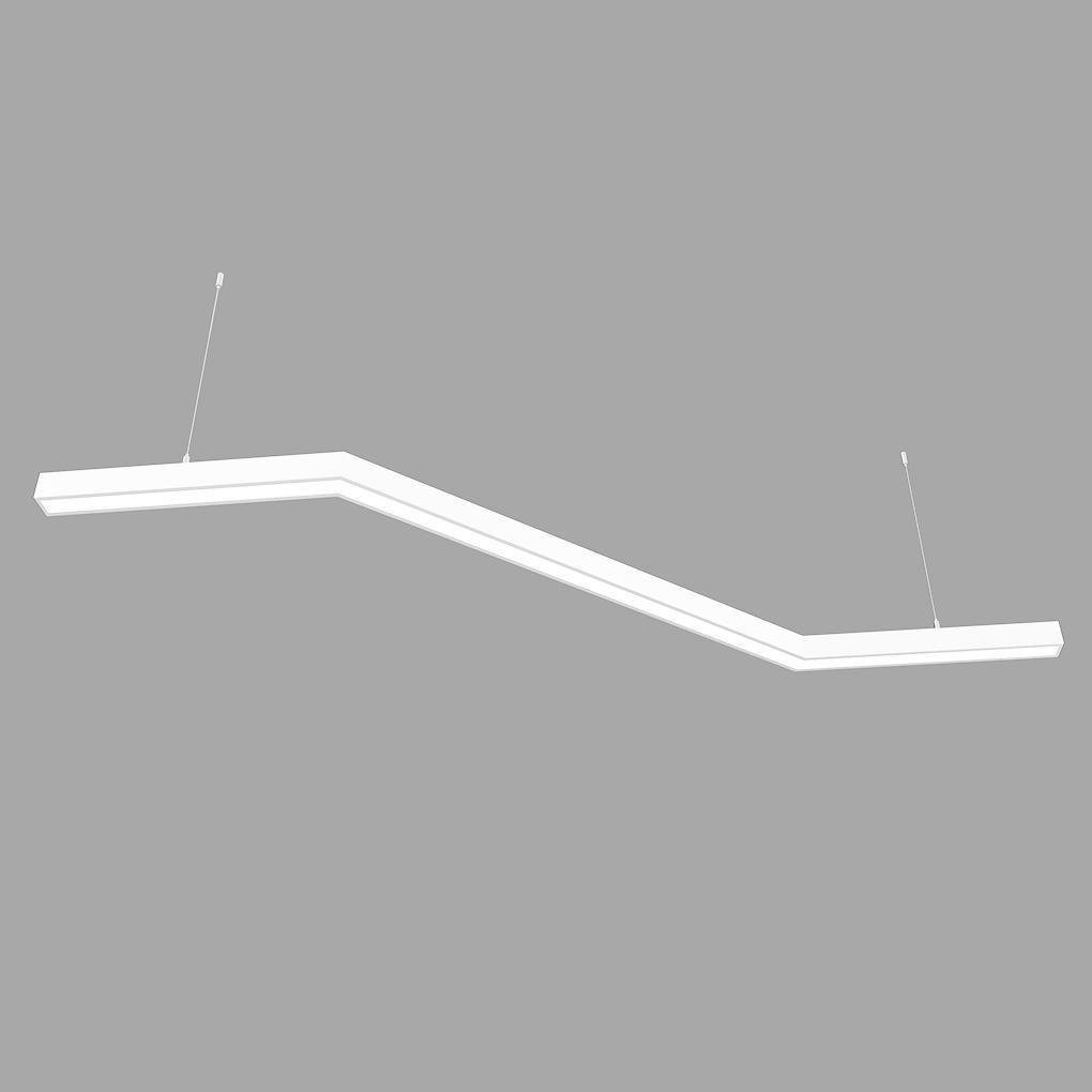 Светильник светодиодный X-LED 80 Вт зигзаг 1450x555x43 мм Белый (LSNZ-80w) - фото 2