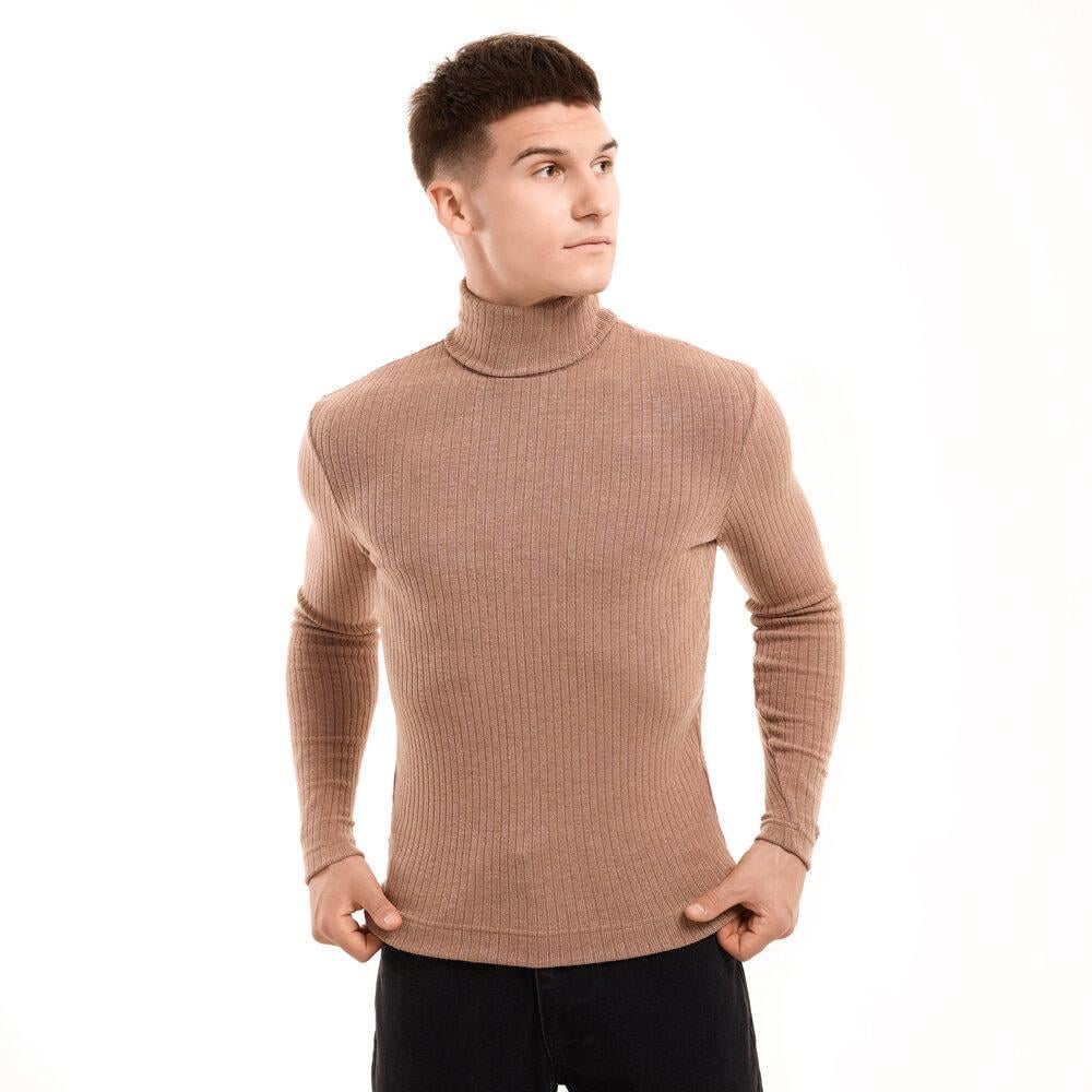 Гольф чоловічий Pobedov Prestige в рубчик приталений XXL Мокко (26485/2/5) - фото 2 Гольф чоловічий Pobedov Prestige в рубчик приталений XXL Мокко (26485/2/5) - фото 2