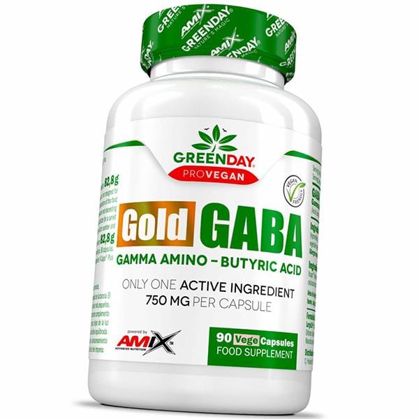 Гамма-аминомасляная кислота Amix Nutrition GreenDay ProVegan Gold Gaba 90 вег капс. (72135005)