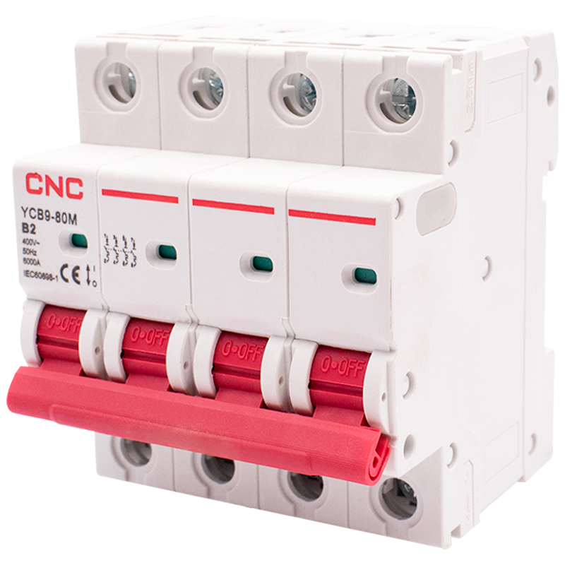 Автоматический выключатель CNC Electric YCB9-80M 4P 2A 10kA B (Б00038411)