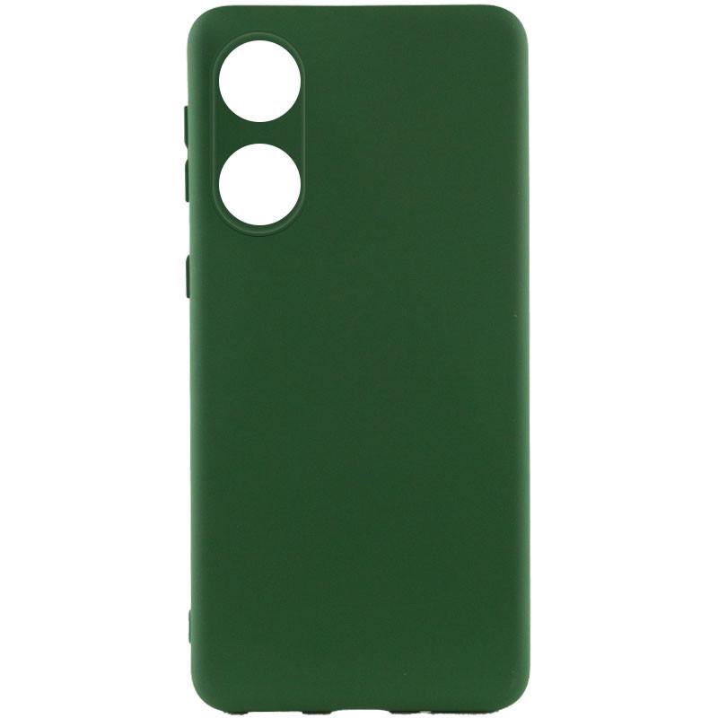 Противоударный чехол Silicone Cover Lakshmi Full Camera (AAA) для Oppo A78 4G Зеленый / Cyprus Green