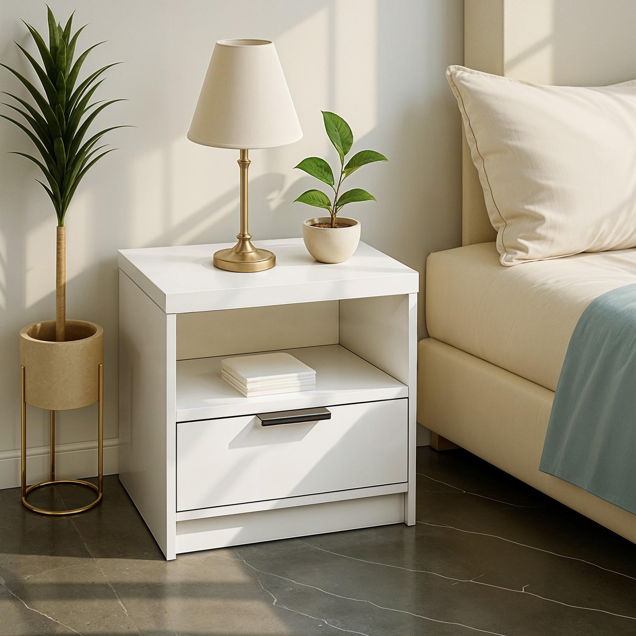 Тумба прикроватная Komfort 450х320х450 мм Белый