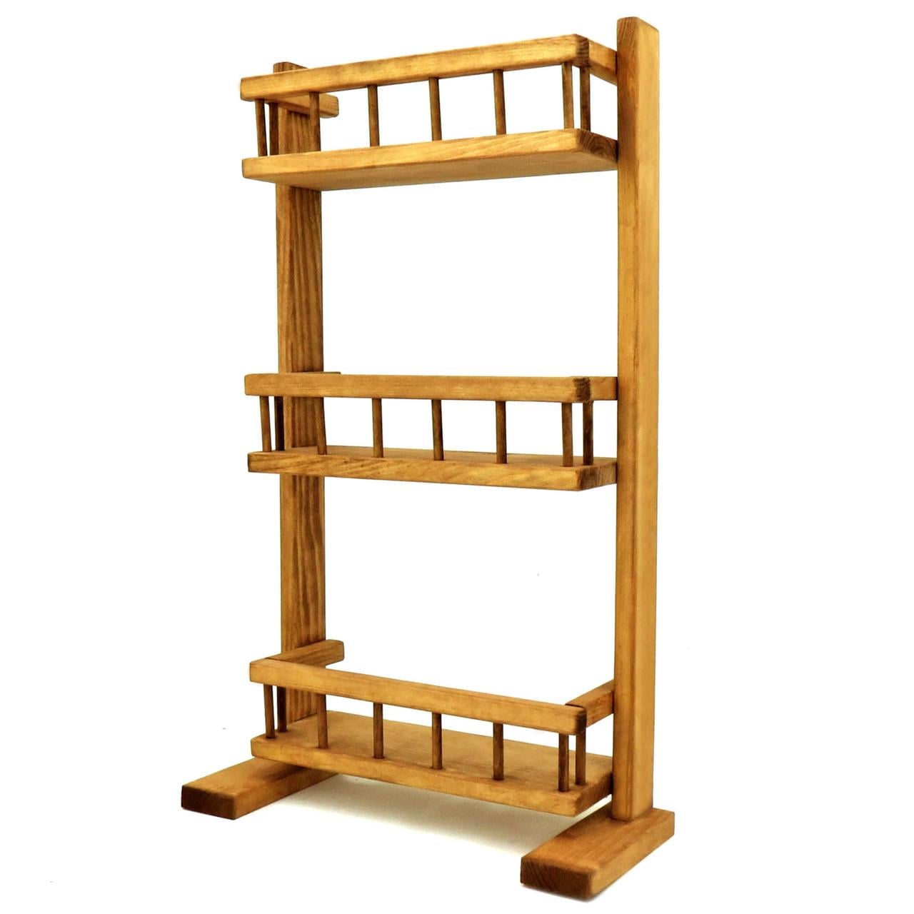 Полка настольная из дерева Караганда 3 Сиена (ПСТ/030305)