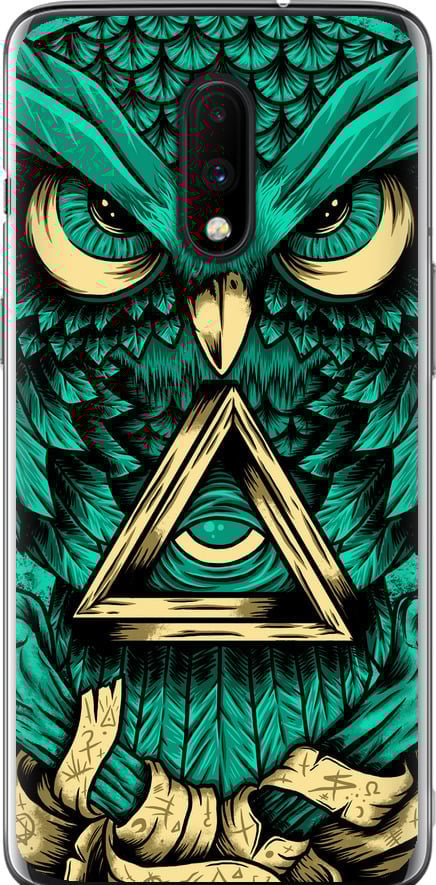 Чохол на OnePlus 7 Сова Арт-тату (3971u-1740-42517)