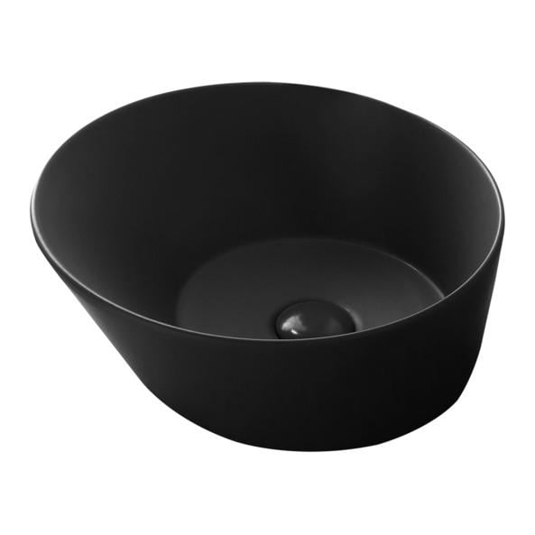 Раковина накладная Simas Wave 420x420 круглая, черная матовая (WA01NM)