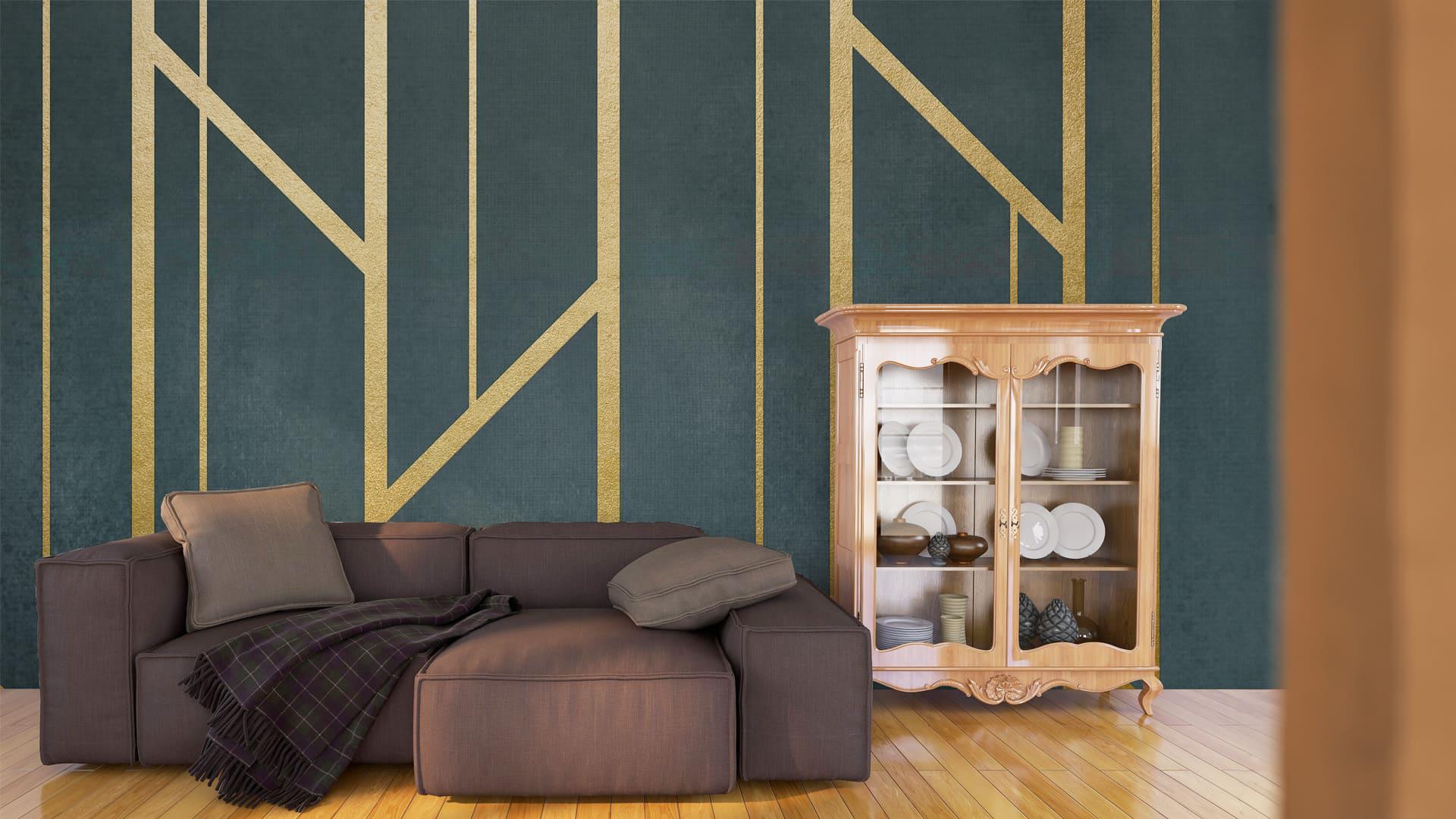 Фотообои флизелиновые Styleo Print-walls Золотое кружево ночи 0740 350х270 см (Pw-0740/3)