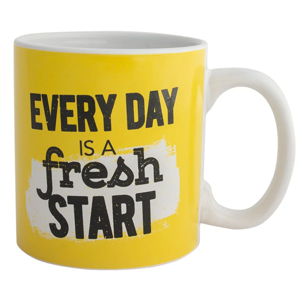 Чашка гігант керамічна "Every day is a fresh start" 1000 мл (27-PC1-2709)