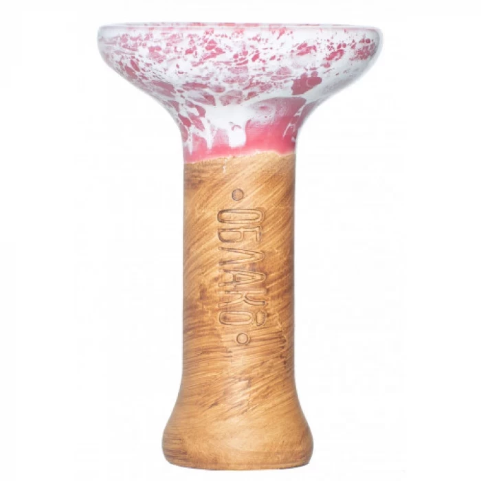Чаша для кальяна Облако Glaze top Phunnel №55 M Розовый мрамор