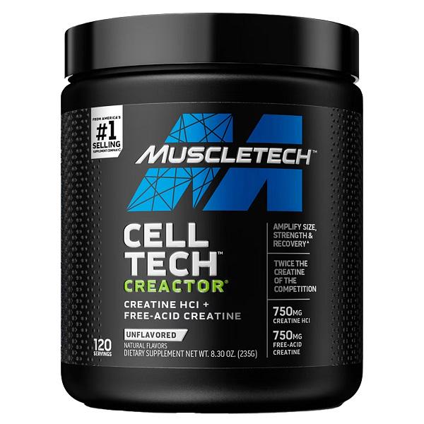 Креатин комплекс MuscleTech Cell Tech CREACTOR Creatine HCI+Free-Acid Creatine 120 порций 235 г (000019043)