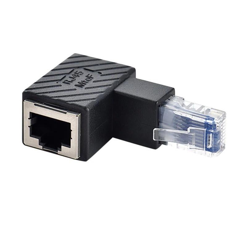 Переходник соединитель SUNROZ LAN RJ45 Male RJ45 Female Down (A48531)