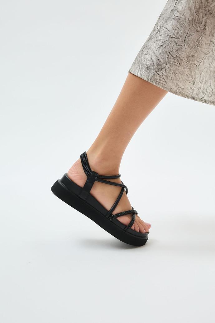 Босоножки женские LONZA на платформе р. 36 Черный (198723) - фото 5 Босоножки женские LONZA на платформе р. 36 Черный (198723) - фото 5