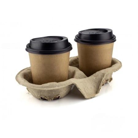 Подстаканник крафтовый на 2 стакана 220 шт. - фото 2 Подстаканник крафтовый на 2 стакана 220 шт. - фото 2