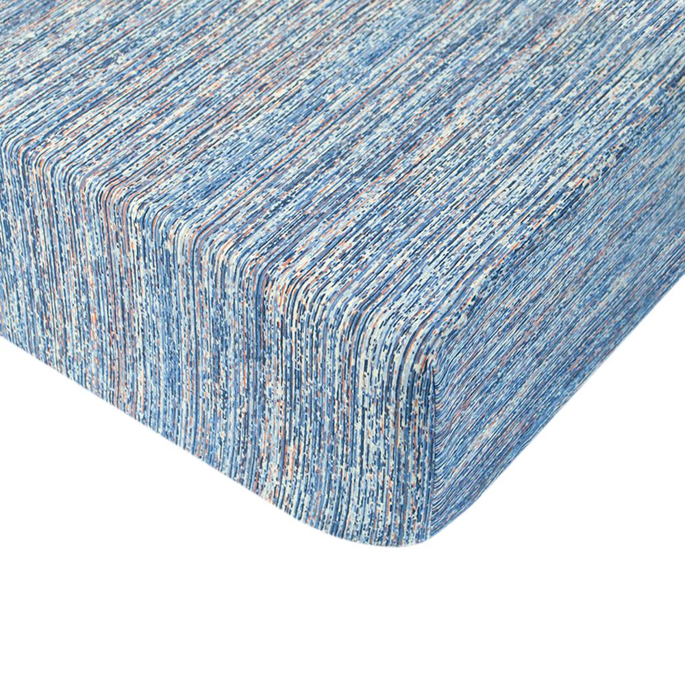 Простыня Iris Home Silvo ранфорс на резинке 160х200+25 см Синий (svt-2000022317627)