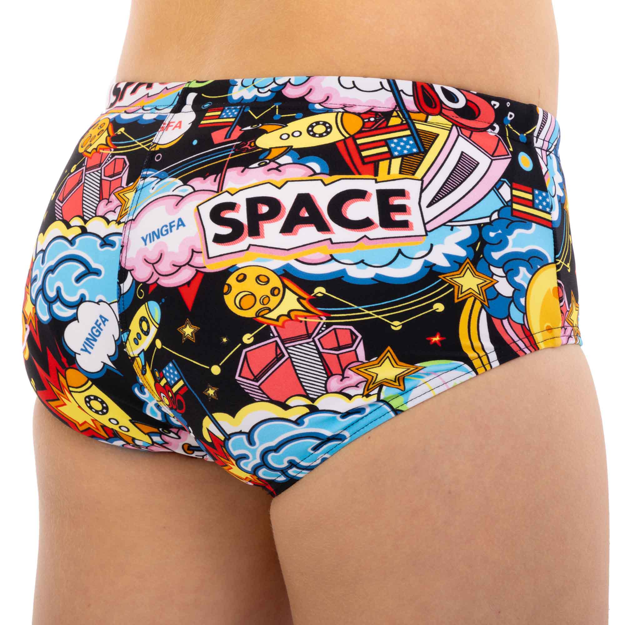 Плавки чоловічі класичні для плавання YINGFA 6700 XS Різнокольоровий (6700_Мультиколор_XS_(145-150с) - фото 4