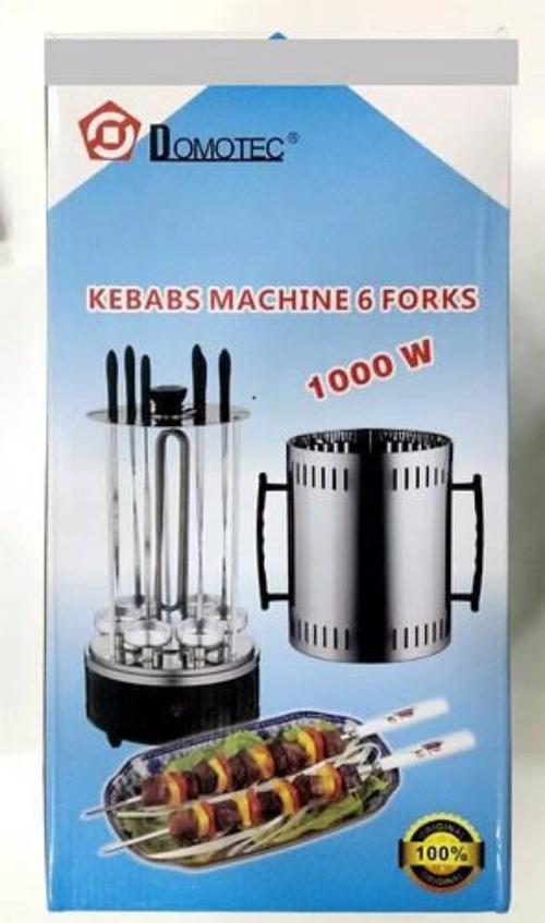 Шашличниця електрична Domotec Kebab Machine на 6 шампурів 1000W (6-4-2817) - фото 4