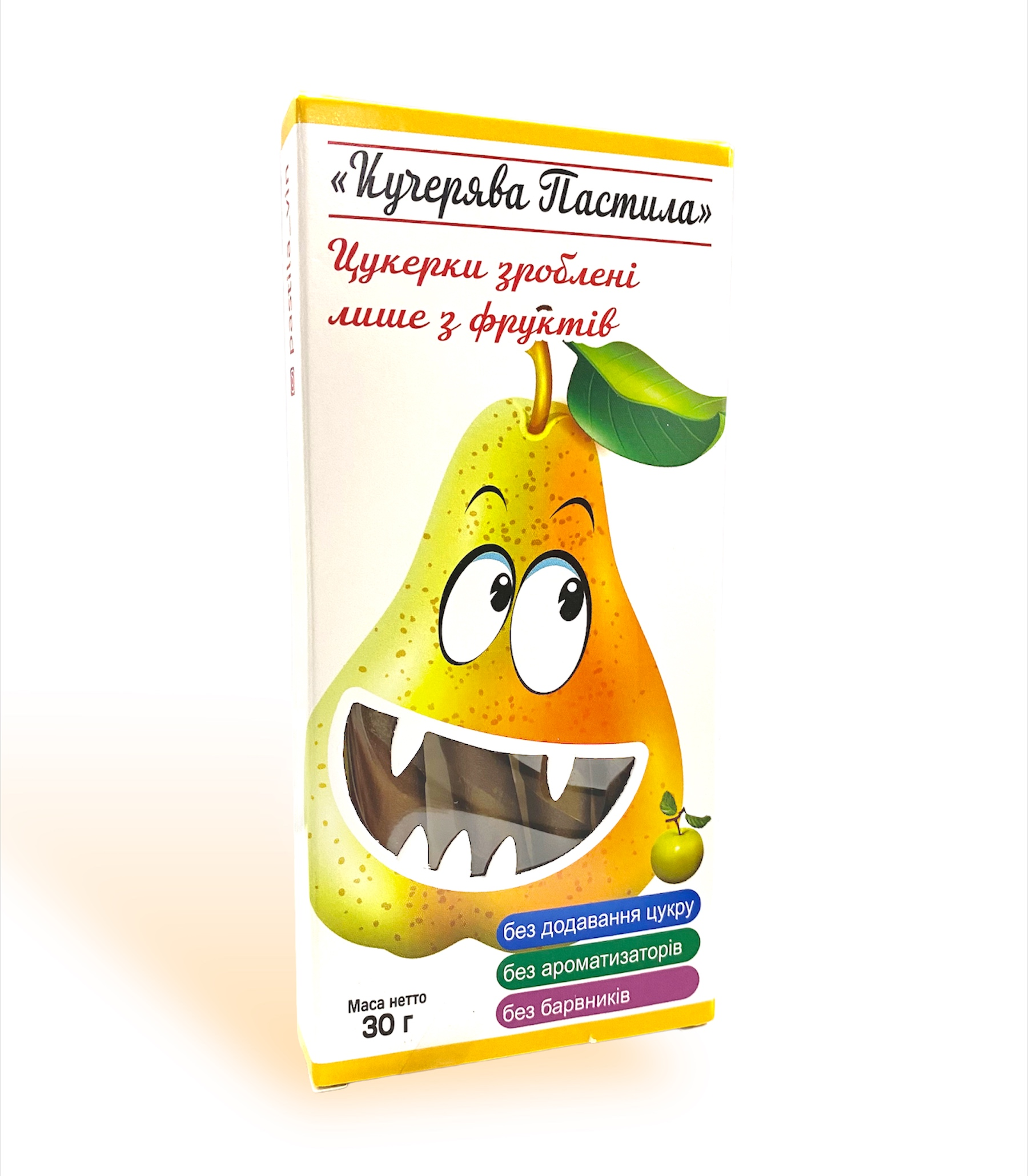 Натуральні цукерки Кучерява Пастила з грушею 30 г Натуральні цукерки Кучерява Пастила з грушею 30 г