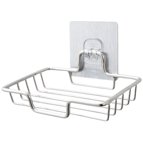 Мильниця настінна самоклеюча з нержавіючої сталі Silver (128676) Мильниця настінна самоклеюча з нержавіючої сталі Silver (128676)