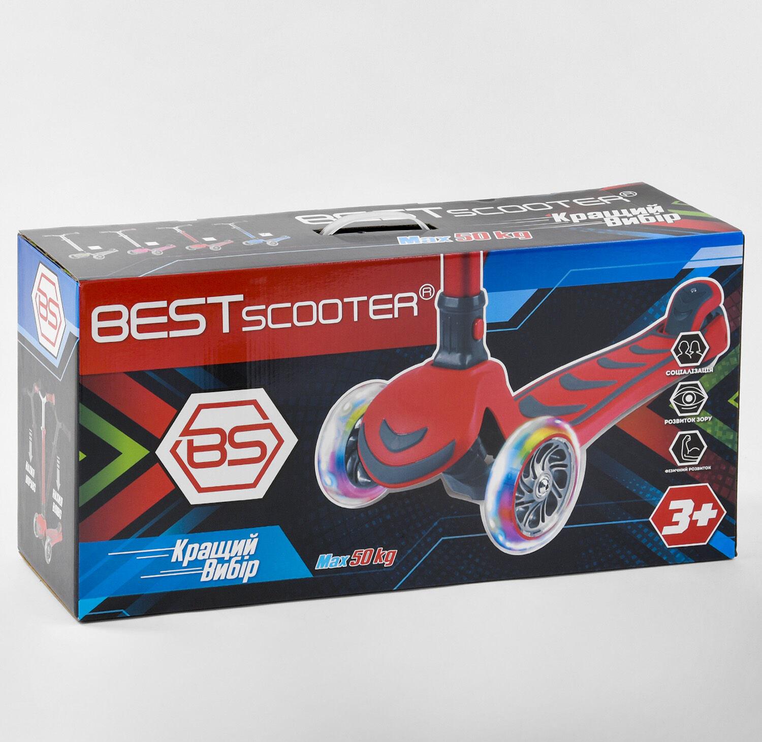 Самокат Best Scooter Y-00180 Блакитний - фото 4