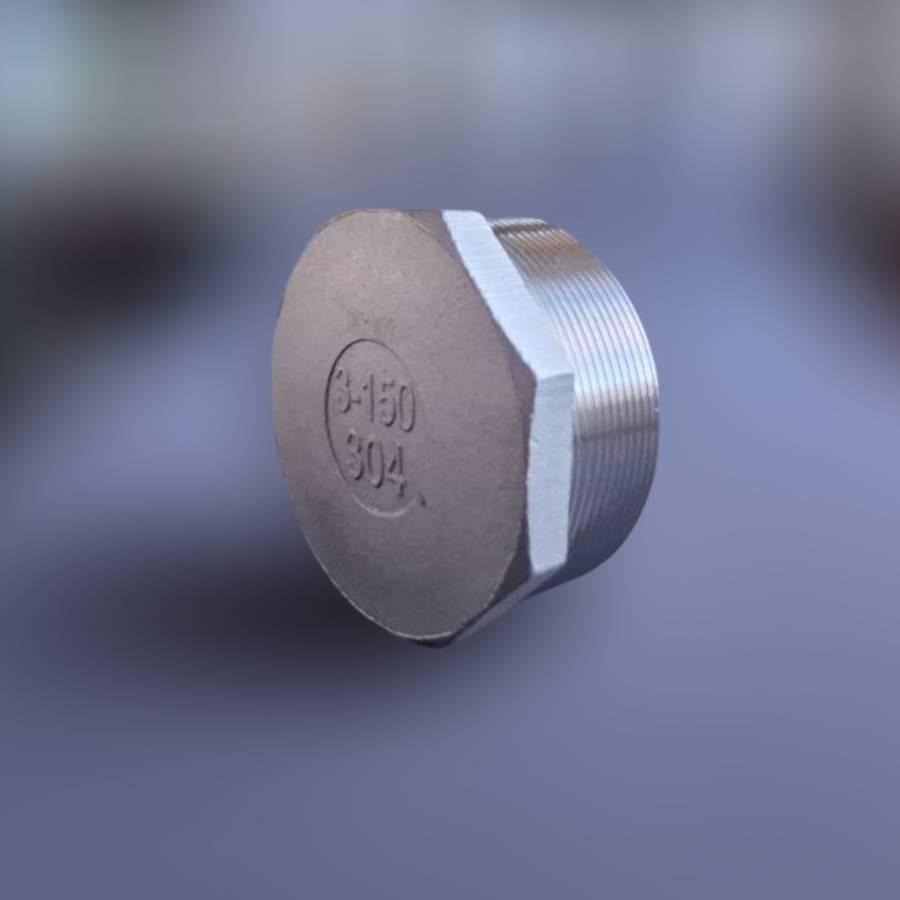 Заглушка восьмигранна DN100 BSPP н/ж сталь AISI304 Class-150 EN 10241 зовнішня різьба 4" (29203046) - фото 6 Заглушка восьмигранна DN100 BSPP н/ж сталь AISI304 Class-150 EN 10241 зовнішня різьба 4" (29203046) - фото 6