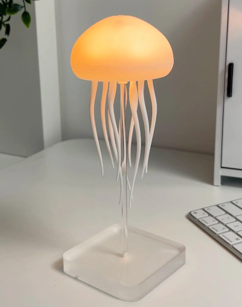 Настільна лампа-нічник у вигляді медузи з рухами обертами та передачею кольорів RGB