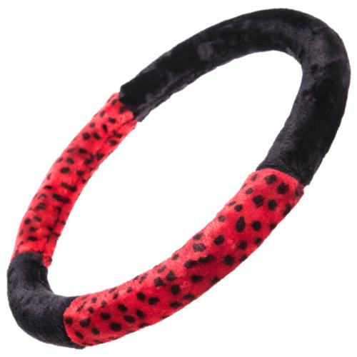 Чохол на кермо VJX-163085 BK/RD M