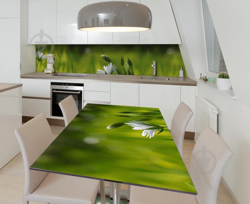 Наклейка 3Д виниловая на стол Zatarga «Прикосновения июля» 600х1200 мм для домов, квартир, столов, кофейн,