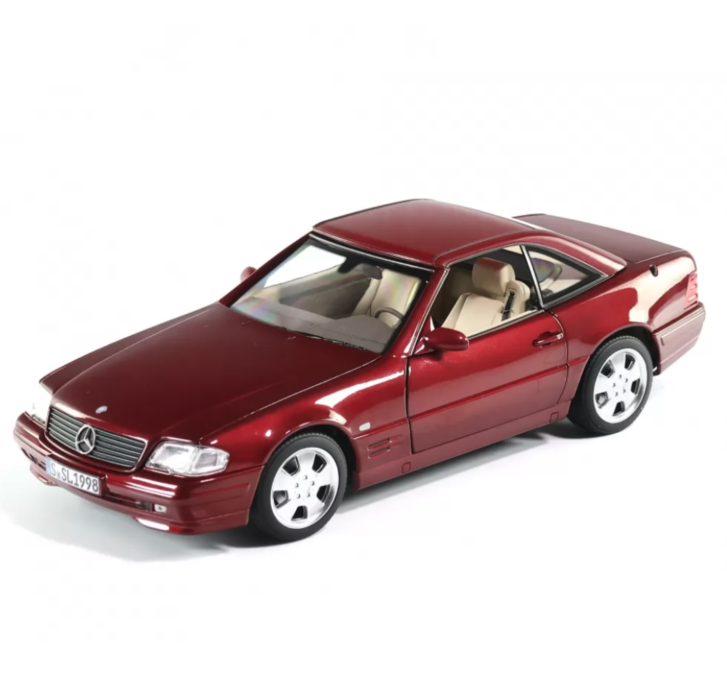 Модель автомобиля Mercedes-Benz SL 500 R129 1998-2001 1:18 Amber Red (B66040658) - фото 3