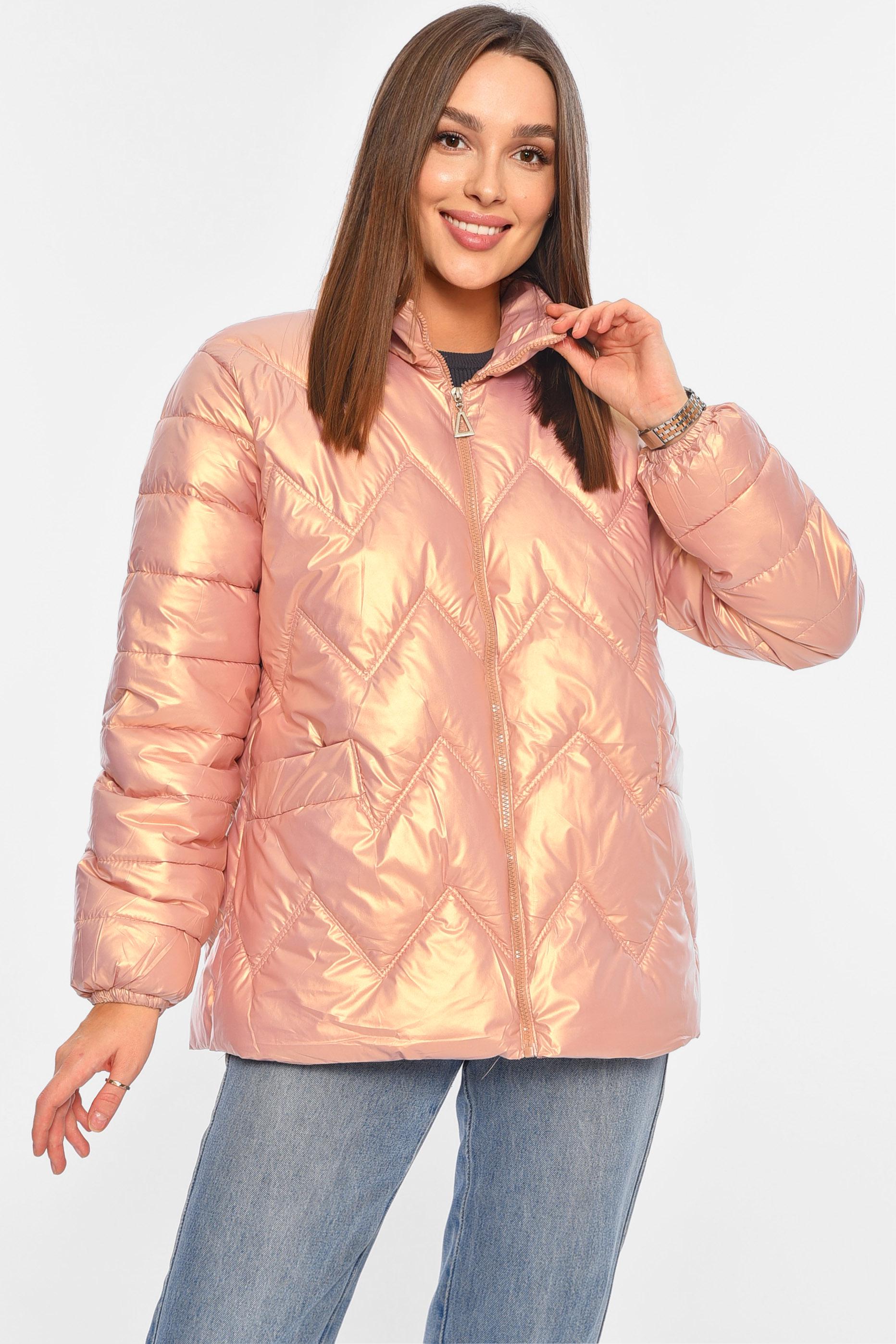 Куртка женская демисезонная XXL Персиковый (195991) Куртка женская демисезонная XXL Персиковый (195991)