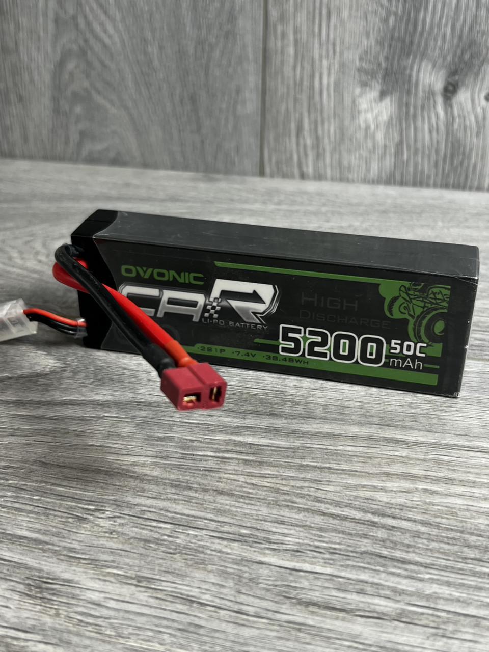 Аккумулятор OVONIC 2S LiPo 5200 mAh 7,4V 50C с T-коннектором Dean Style для авто катеров моделей RC - фото 7 Аккумулятор OVONIC 2S LiPo 5200 mAh 7,4V 50C с T-коннектором Dean Style для авто катеров моделей RC - фото 7