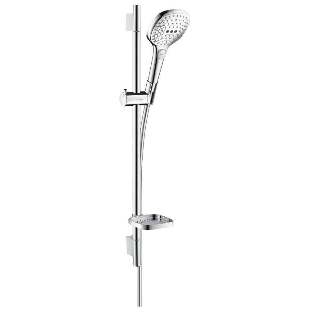 Душевой комплект со штангой Hansgrohe Raindance Select EcoSmart 26622400 Белый (143875) - фото 1