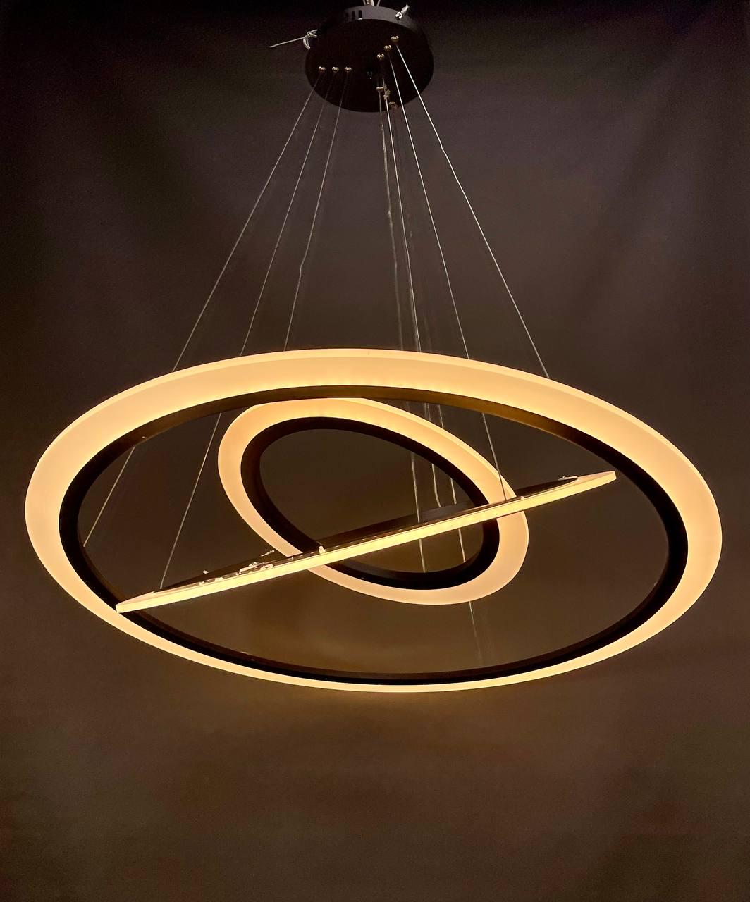 Люстра светодиодная Zilini ER020/80/60/40 110W Черный (27352817) - фото 4