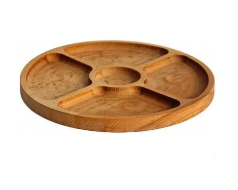 Менажниця Brizoll Бук Taste 28 см на 5 секцій (MEN3-28)